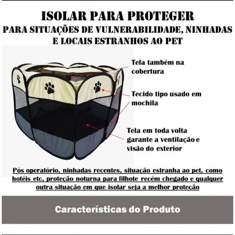 Casinha de Cachorro Grande Portátil Dobrável Cachorros Gatos Resistente