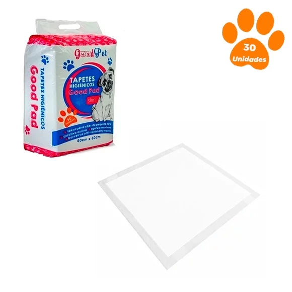 Kit 30 Unidades Tapete Higiênico P/ Cães & Gatos - GoodPad