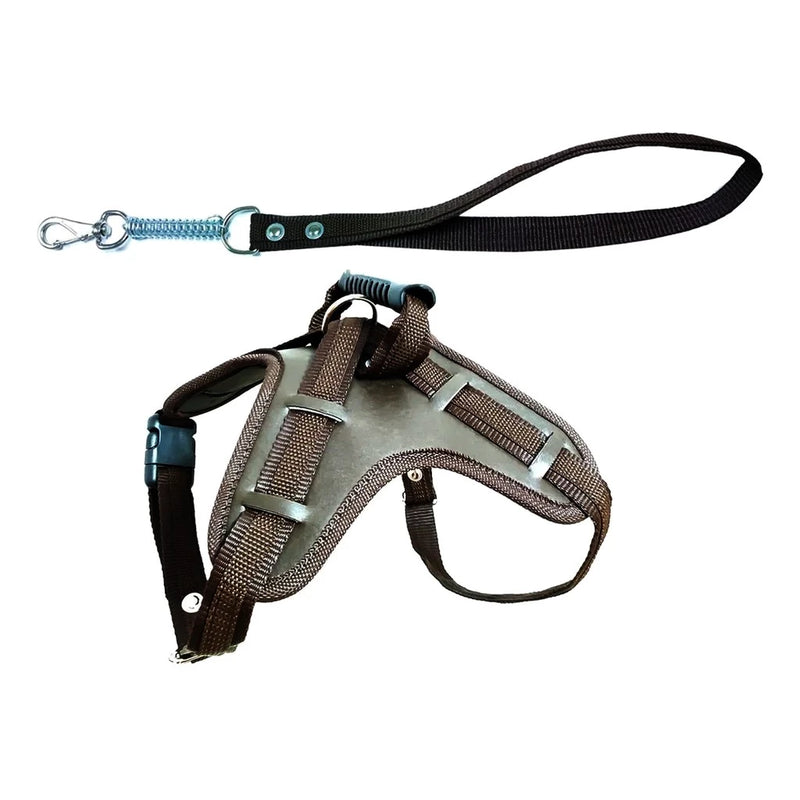 Coleira Peitoral Guia com Amortecedor Peiteira Para Cachorros Fortes - K9 Tactical Spirit