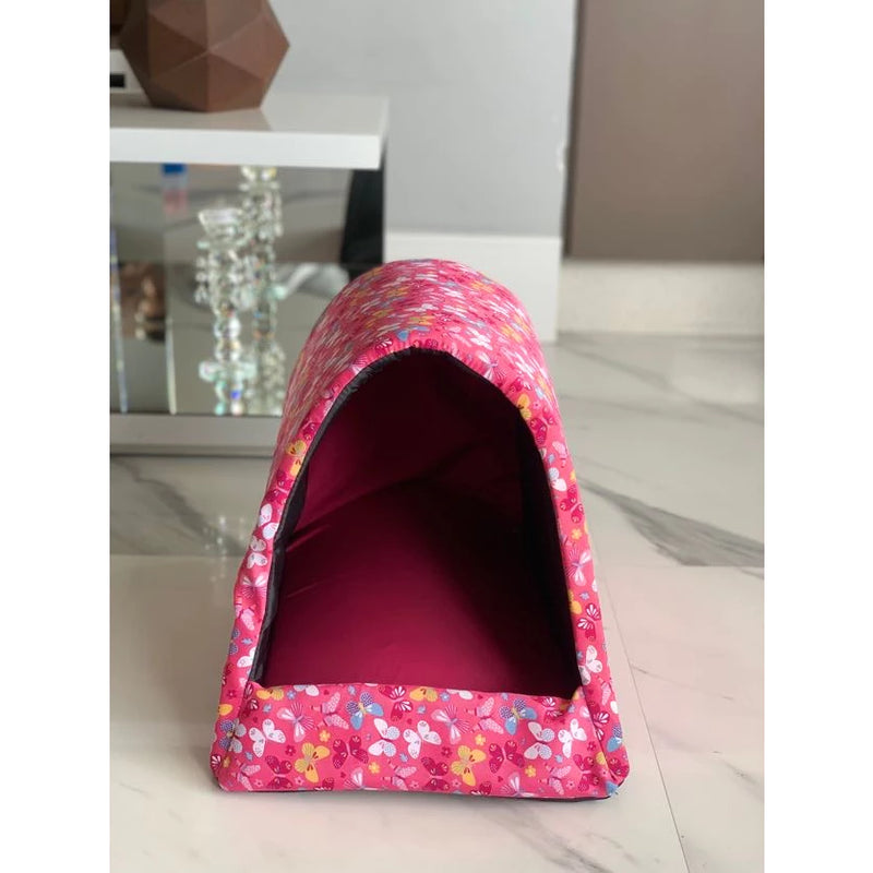 Cama para Cachorro e Gato pet casinha toca iglu no tecido oxford