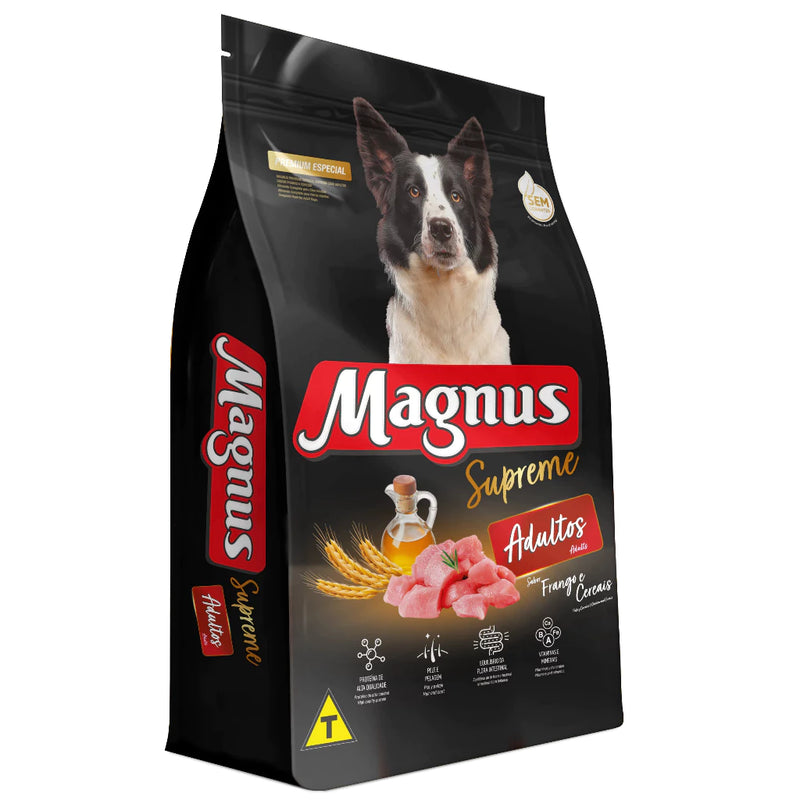 Ração Magnus Supreme Cão Adulto Frango e Cereais Premium Especial 15 kg