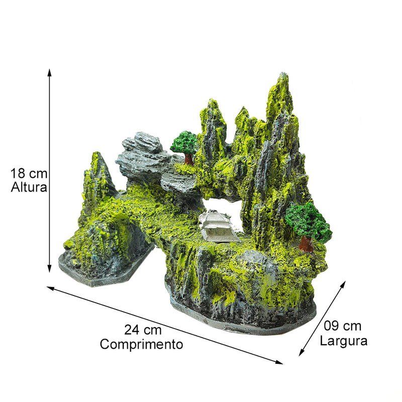 Enfeites Para Aquário Montanha Chinesa