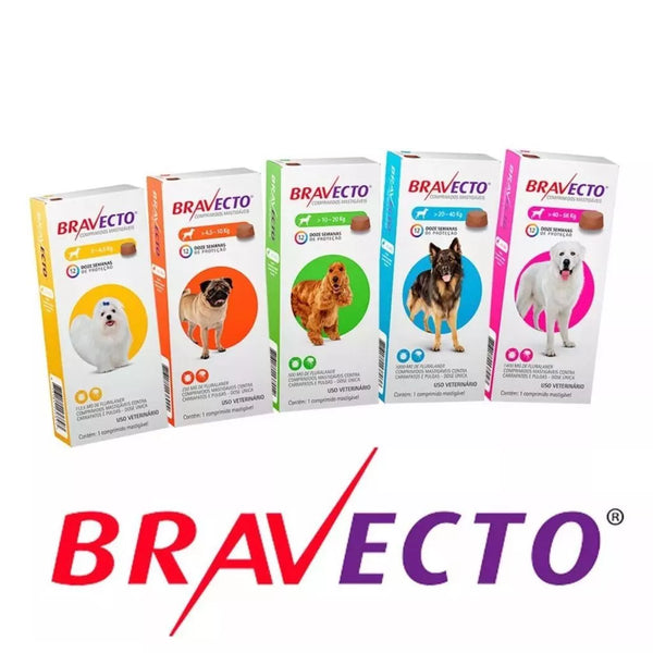 Antipulgas e Carrapatos para Cães de 2kg a 56kg - Bravecto™