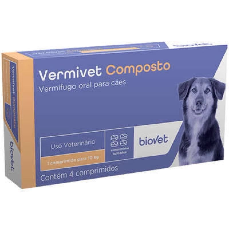 Vermifugo Pet Vermivet Composto 600mg - Biovet