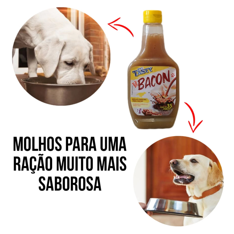 Molho Petisco Ração Cachorro Gato 250g