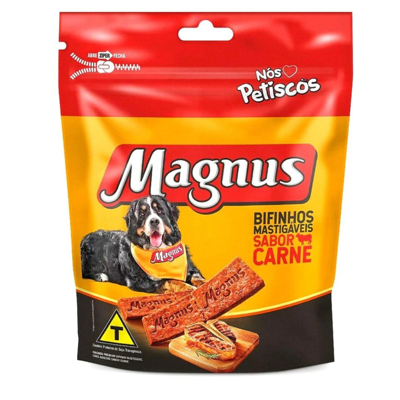 Magnus Bifinho Mastigável Sabor Carne 500g