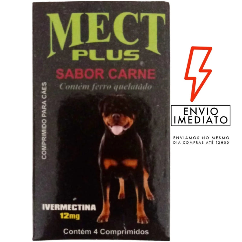 Anti Pulgas Mect Plus 12Mg para Cães 30 à 60kg