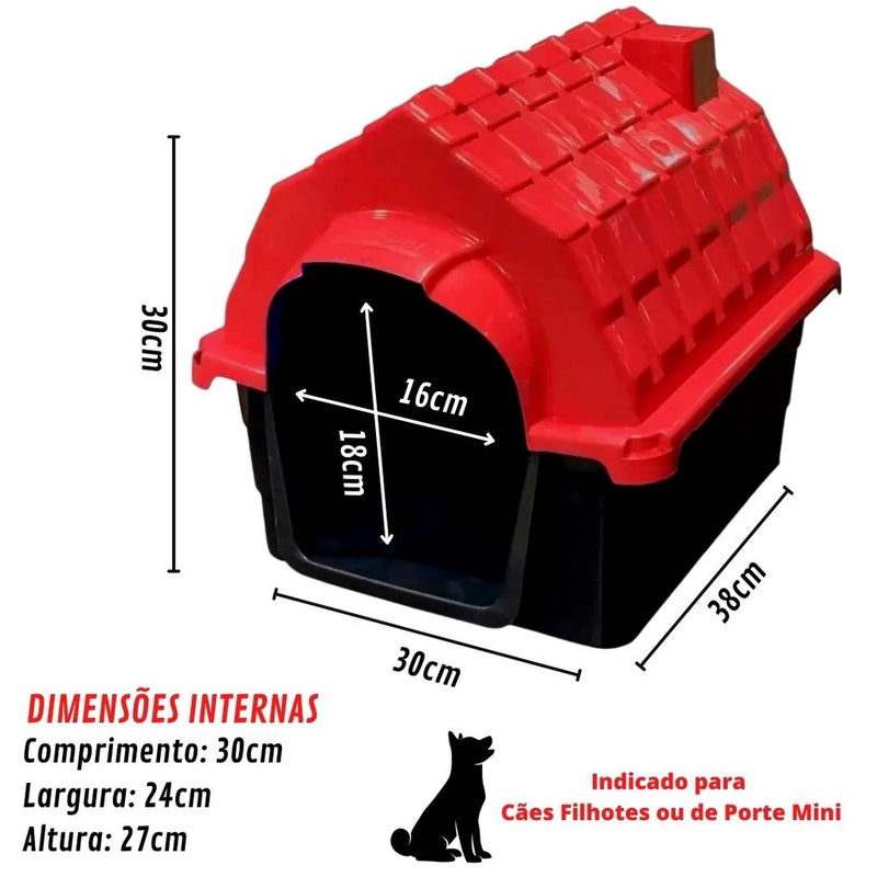 Casinha para Cachorro Chaminé Filhote