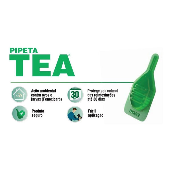 Kit 3un Anti Pulgas Pipeta Tea Para Gatos Até 4kg